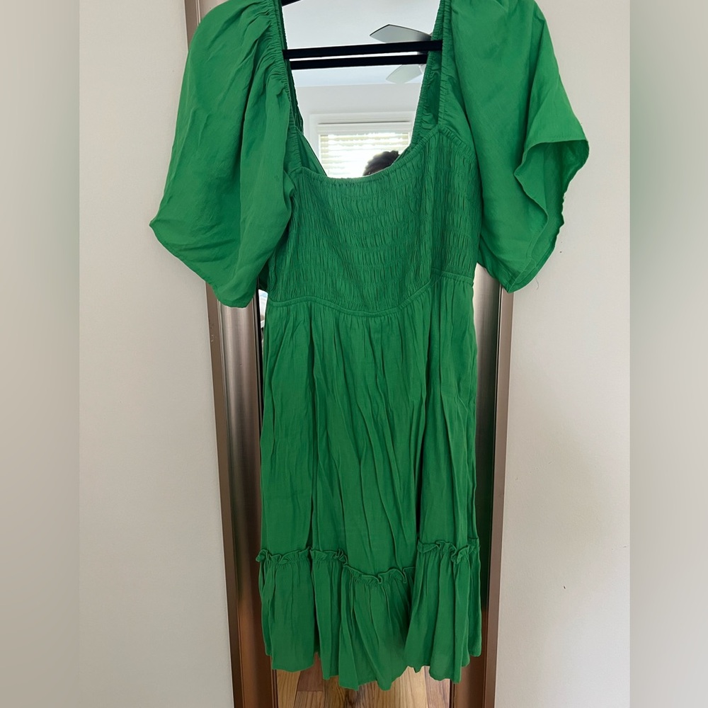 Pinkblush green sun dress